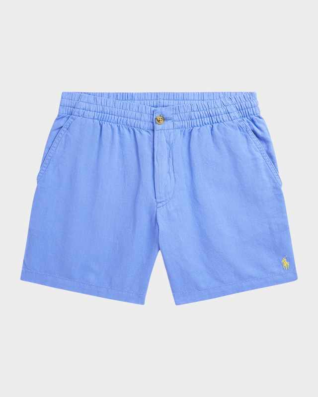 Boy's Pony Embroidered Shorts, Size 8-